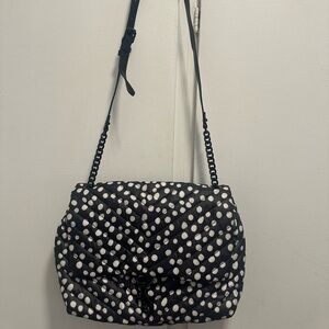 Rebecca Minkoff Black and White Quilted Shoulder Bag